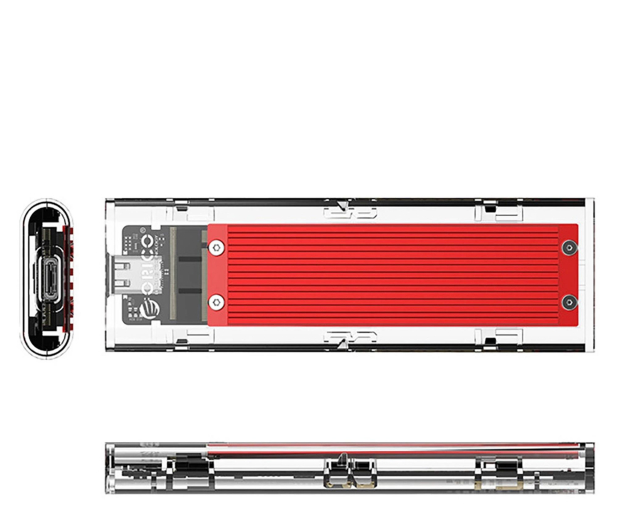 Orico M.2 NVME na USB-C 10Gb/s - czerwona - 1343420 - zdjęcie 3
